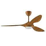 reiga Ventilatore da soffitto da 132 cm con telecomando a luce LED dimmerabile Lame moderne Motore...