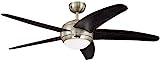 Westinghouse Lighting Ventilatore da soffitto Bendan 72557 132 cm con luce singola e cinque pale,...