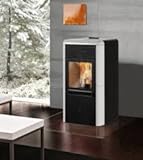 TERMOSTUFA A PELLET ITALIANA CAMINI IDROPOINT (BIANCO PANNA)