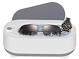 LIUWID Pulitore ad Ultrasuoni 45000 Hz Lavatrice Ultrasuoni per Occhiali 300 ml USB Ricaricabile...