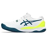 ASICS Resolution 9 Clay Uomo Scarpe da Tennis Bianco Turchese