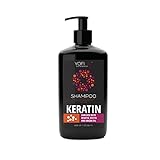 Keratin Shampoo Senza Sale Con Minerali del Mar Morto & Olio di Argan Protegge e Ripara i Capelli...