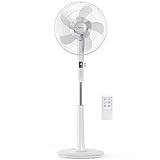 Pro Breeze Ventilatore a Piantana DC 40 cm a Doppie Lame. Potente e a Basso Consumo, Telecomando e...