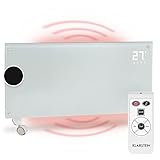 Klarstein Stufa Elettrica Basso Consumo, Stufa Elettrica 2000W, Termoconvettore con Rotelle,...