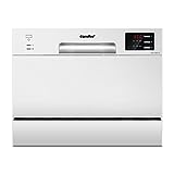 COMFEE' Lavastoviglie compatta da tavolo TD602E-W Mini lavastoviglie con 6 coperti, 6 programmi,...
