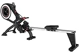 SportPlus Vogatore con Sistema Frenante a Turbina, Sensazione Realistica, 8 Livelli di Resistenza...