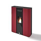 Eva Calor Stufa a Pellet Diletta 10,5 Kw Colore Rosso - 901660600