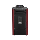 STUFE A PELLET ITALIA - California 8Kw controllo Wi-Fi - Stufa ad Aria Ventilata, Efficienza 91%,...