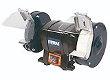 FERM Smerigliatrice|Molatrice da banco 250W 150mm - Include 2 mole, parascintille, poggiamano e...