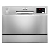 COMFEE' Lavastoviglie compatta da tavolo TD602E-S Mini lavastoviglie con 6 coperti, 6 programmi,...