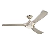 Westinghouse Lighting Ventilatore a Soffitto Integrata, 10 W, Titanio, 132 cm, 7827040