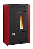 STUFA PELLET KW 4,7 LUISELLA BORDEAUX NORDICA EXTRAFLAME