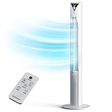 Pro Breeze Ventilatore a torre da 117 cm ultra potente, ventilatore oscillante con motore da 45 W, 3...
