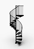 Mister Step Exterior Zink scala a chiocciola da esterno, 13 gradini, altezza totale 273 - 299 cm....