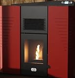 STUFA A PELLET VENTILATA MARMOLADA 14 KW + CANALIZZAZIONE, 130 MQ di Superficie riscaldabile, DESIGN...