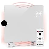 Klarstein Stufa Elettrica Basso Consumo, Stufa Elettrica 1000W, Termoconvettore con Rotelle,...