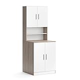 Vicco Mobile lavatrice Liana, Bianco/Sonoma, 70.5 x 190.5 cm