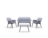 BICA Luxor Lounge Set Grigio/Antracite Giardino