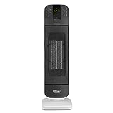 De'Longhi HFX65V20 Termoventilatore a Torre, Tecnologia Ceramica, Silenzioso, 2 Livelli di Potenza,...