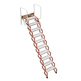 Scala pieghevole Scala per soppalco Gradini retrattili per soffitta Abbassare le scale per soffitta...