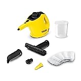 Pulitore a Vapore Kärcher SC 1, Pronto in 3 min, Compatto, 1200 W, Serbatoio 200 ml, Area di Lavoro...