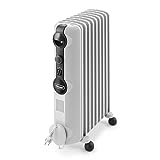 De'Longhi TRRS0920 Radiatore ad Olio Elettrico, 9 elementi, risparmio energetico, calore a lungo,...
