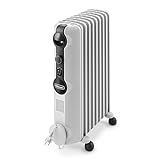 De'Longhi TRRS0920 Radiatore ad Olio Elettrico, 9 elementi, risparmio energetico, calore a lungo,...
