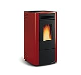Stufa a pellet La Nordica Extraflame Ketty 7,3 kW Ventilazione forzata, acciaio verniciato, focolare...