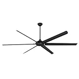 Ventilatori da soffitto per interni in nero opaco da 254 cm Westinghouse Lighting Widespan con...