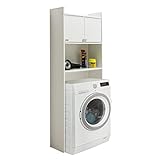 Jo-Bagno.it Mobile Lavatrice o Asciugatrice a Colonna in PVC REGINA 63 x 26,4 x H 165 cm Interno ed...