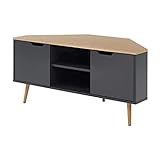 BAÏTA Mobile TV, Legno ingegnerizzato, Rovere e Grigio Antracite, L115cm
