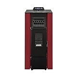 STUFE A PELLET ITALIA - Canada 14kw - Stufa ad Aria Ventilata, Efficienza 89%, Scalda 130m²,...