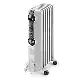 De'Longhi TRRS0715 Radiatore ad Olio Elettrico, 7 Elementi, Meno Consumo Energetico, Calore a Lungo,...