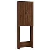 vidaXL Mobile per Lavatrice Rovere Marrone 64x25,5x190 cm