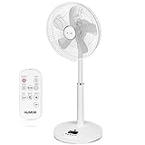 4UMOR Ventilatore a Piantana Silenzioso 20dB, Motore Brushless DC 24W, 2772 m³/h, Eco, 9 velocità,...