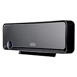 Black+Decker Bxwsh2000e Termoconvettore a Parete, 2000W, Plastica, Nero, 11.7 X 56 X 18.5 Cm