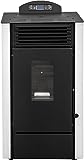 STUFE A PELLET ITALIA - California 8Kw - Stufa ad Aria Ventilata, Efficienza 91%, Scalda 70m²,...