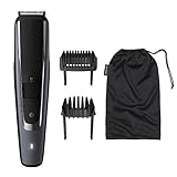 Philips Regolabarba BT5502/15, 40 Diversi Look, 0.4-20 mm, Taglio Uniforme, Lame in Metallo...