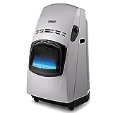 De'Longhi VBF - Stufa catalitica, Fiamma Blu, 4200W, Acciaio Inox/Plastica, Argento [versione...