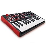 AKAI Professional MPK Mini MKII - Tastiera MIDI Controller USB con 25 Tasti, 8 PAD, Potenziometri e...