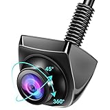 Retrocamera AHD 1080P Telecamera Retromarcia con Rotante 360°+45° Lente Retrocamera Auto 170°...