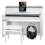 Classic Cantabile UP-1 WM Pianoforte Verticale Digitale - 88 Tastiera pesata - Pianola musicale con...