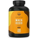 Maca 8000 Gold - 200 capsule vegane - Dose elevata: 24.000 mg PER DOSE GIORNALIERA - Estratto di...