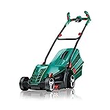 Bosch Rasaerba ARM 34,1300 W, Larghezza di Taglio 34 cm, Confezione in Cartone