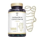 Curcuma e Piperina Plus. 95% di Curcumina Alta Concentrazione Efficienza. Antinfiammatoria Digestivo...