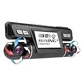 4K WiFi GPS Dash Cam per Auto Atti Vandalici Anteriore Posteriore Doppia 360° Ruotabile 340 Gradi...