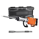 VEVOR Martello Demolitore per Calcestruzzo 2200W 2 Punte a Scalpello per 1400BPM, Kit di Martello...