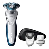 Philips, S7520/50 Series 7000, Rasoio elettrico, 100% impermeabile con AquaTec (testina da barba e...