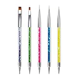 Sularpek 5 Pezzi Pennelli per Unghie, UV Gel Liner Pittura Pennello, Painting Detailing, Decorazioni...