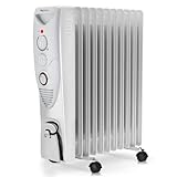 Pro Breeze Radiatore ad Olio 2500W, 11 Elementi - Riscaldatore Elettrico Portatile - Timer...